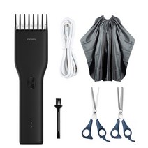 바리깡 클리퍼 이발기 바버샵 이발소 리젠트컷 투블럭 헤어컷 숏컷 ENCHEN Boost USB 전기 헤어 클리퍼 트리머 남성용 성인 무선 충전식 헤어 커터 기계 전문가, 협력사, 블랙 세트 3