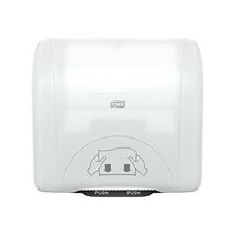 Tork Mini 기계식 핸드 타월 롤 디스펜서 화이트 H76 내구성 컴팩트 일회용 디스펜싱 774720
