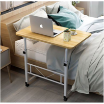 높이조절 사이드 테이블 침대 쇼파 이동식 거실 틈새, (중형)높낮이조절책상 (60cm)-브라운