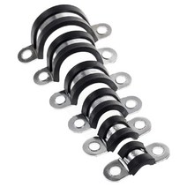 양새들 새들 스텐밴드 고무클램프 파이프밴딩기 와이어클립 U자형튜브P클립 60-100MM, 90MM, 1개