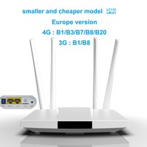 공유기 LC116/11X 4G CPE 4G 라우터 SIM 카드 WiFi 모뎀 핫스팟 32 wifi 사용자 RJ45 WAN LAN 안테나 LTE 무선 라우터, 03 Europe versionLC112