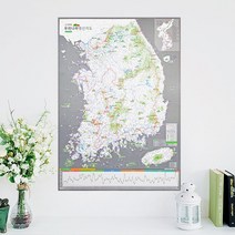 우리나라 명산지도 + 핀스티커 - 백두대간 등산지도 _ 71017319EA