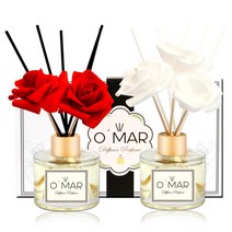 오마르 퍼퓸디퓨저 120ml 1+1 디퓨저세트, 베이비파우더