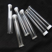 PVC 투명 튜브 답례품 대량 포장용기 19.5cm, 나린 1튜브통19.5cm-블랙
