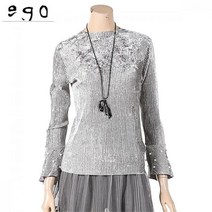 에고 나팔 소매 진주 장식 블라우스 ERATS197