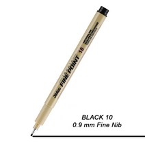 1피스 안료 라이너 펜 파인 라인 스케치 마커 다른 팁 아트 스타일로그래프 드로잉 Copic 공급 업체, 08 Black-10