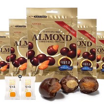 롯데 아몬드초코볼(70g) x 5봉(+밀크츄 2개포함), 1세트