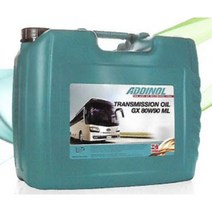 아디놀 리어 액슬 기어오일 GX 80W90 ML (Addinol Getriebeol GX 80W/90 ML / 상용버스 대형트럭 (20L), 1개