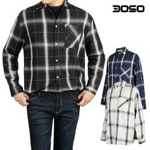 [삼공오공] 캐주얼 남성 봄/가을 오버핏 체크 남방/셔츠/CSJA