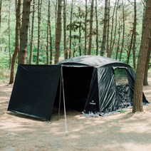 캠플 하이 쉘터 돔 사계절 리빙쉘 텐트, 블랙(블랙코팅), 4인용