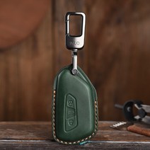 가죽차키케이스 차키홀더 커스텀차키케이스 폭스 바겐 Tuon 2022 ID.4 골프 ID.6X 가죽 키 케이스 프로텍터, 03 green