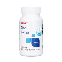 지앤씨 미지정 GNC AK백화점 아연30(100정), Free