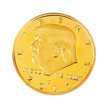 동전수집 소장용 장식 주화 트럼프 금 기념주화 2025년 희귀동전, 2017년, 협력사