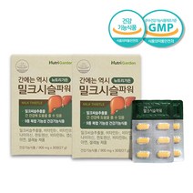밀크씨슬 파워 비타민 B1 B2 B6 나이아신 판토텐산 엽산 아연 셀레늄 간 영양제 30정 2박스 약2개월분 리버 케어 보조제 실리마린 효능, 1개