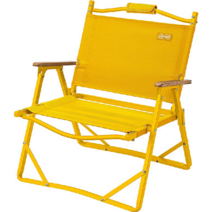 콜맨 컴팩트 폴딩 체어 접이식 캠핑 의자 엘로우 2195978, 1개