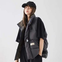 프린스타 새로운 커플 모델 다운 코튼 조끼 남성과 여성의 동일한 가을 겨울 외부 착용 캐주얼 느슨한 재킷