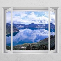 [바보사랑] 백두산천지풍경03_창문그림액자, 타입선택:C타입엘레강스골드