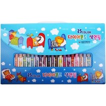 다이아몬드 색연필 25색.샤프식(돌돌이)(남아)
