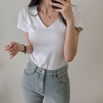 마렌 슬림핏 데일리 반팔티 (심플베이직/데일리룩)