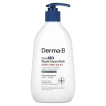 더마비 Derma:B CeraMD 리페어 크림 워시 400ml(13.5fl oz), 3개