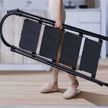 가정용 접이식 a형 안전 3단 접이식 미니 2단 작업발판 안테나 사다리 29, 두꺼워진 검은색 5단 사다리
