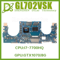 노트북 메인보드 GL702VM ASUS FX70V 노트북 마더 보드 I5 I76th7th GTX10603G6G GTX10708G, 02 I76700H GTX10606G