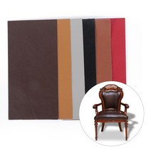 가죽 테이프 20x30cm 인조 가죽 스티커 패치 쇼파 가방 가죽 시트지 옷 수선 제작 수예, B 연갈색