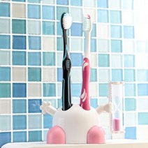 도매토피아 모래시계 겸 칫솔꽂이/판촉 인쇄 개업선물 칫솔걸..., 단품