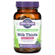 Oregons Wild Harvest Milk Thistle 90 Vegan Capsules, 180 Count