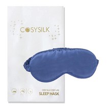 COSYSILK 22 Momme 멀베리 실크 아이 마스크 실크 아이 수면 마스크 여성 및 남성용 실크 수면 마스크 눈가리개 신축성 있는 스트랩이 있는 수면용 아이 쉐이드 (, Navy Blue