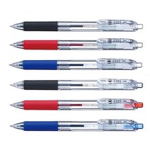 펜텔 필 Feel 유성볼펜 0.5mm 0.7mm BX115T BX117T, BX115T-BX(0.5 클리어레드)