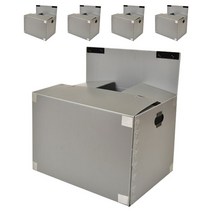 네오비 이사박스 고급벨크로형 5개묶음, 7호(700×400×500)고급벨크로형 5개, 은색