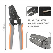 JAM Molex Tyco JST 터미널 및 커넥터용 다기능 케이블 와이어 스트리퍼 도구 IWS-2412M IWS-2820M 압착, [02] IWS-2820
