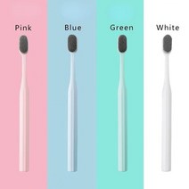 부드러운 머리카락 플라스틱 손잡이 구강 관리 칫솔 초미세 여행용 휴대용 친환경 섬유 나노 박스 포함 칫솔, 4.pink