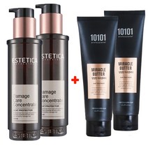 2+2에스테티카 데미지케어 컨센트레이트 120ml2개+ 고농축헤어팩2개, 에스테티카 에센스2개+버터소2개