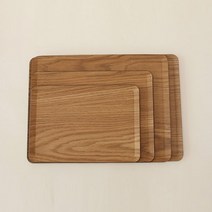 사각 논슬립 아보르트레이 우드패턴 가벼운 쟁반, 중