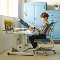 [키즈투유스]G6 1200 높이각도조절 책상+밥 높낮이의자 세트, 책상:책상화이트 / 의자:의자코랄레드