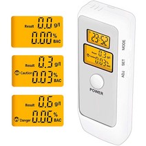 디지털 음주 측정기 테스터 알코올 감지 정확한 측정 전문 휴대용 호흡 분석기 감도, [02] with backlight-box