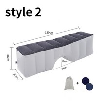 레이 평탄화 카니발 에어 매트 조수석 차박 승용차 캠핑 차량용 쏘렌토 car travel bed back seat gap pad 풍선 소파 매트리스 kids sleeping, 2-1 세트