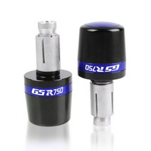 스즈키 GSR 750 2011 2012 2013 2014 2015 2016 2017 오토바이 핸들 바 그립 플러그 슬라이더 엔드 GSR750, Blue, 1개