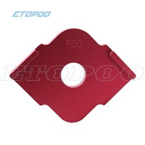 목공기계 부품목공 도구 조각 도구 둥근 코너 템플릿 Rplate 목재 밀링 DIY 목재 밀링 눈금자 목수 도구 3, 08 1pcs R35-R40