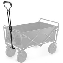 캠핑 트롤리용 예비 교체 텔레스코핑 로드 조정 가능한 핸들 소풍 당김 카트 부품 왜건 카트 당김 핸들, 한개옵션0