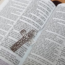 [천삼백케이] [밀짚모자] 꿈꾸는나무 십자가 체인 북마크, 하트, 변경안함-은혜를 받은자여