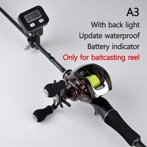 수심측정기 어군탐지기 어탐기 수중카메라 휴대용 백라이트 방수 뗏목 낚싯줄 길이 카운터 디지털 낚시 파인더 라인 길이 깊이 게이지 액세서리 미터, a3