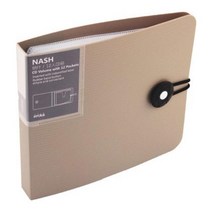 휴대용 DVD CD 보관 케이스 CD/DVD 지갑 홀더 소책자 슬리브 플라스틱 가방 앨범 상자 버클 12 피스, [03] Solid color khaki, 03 Solid color khaki