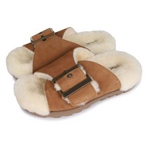 UGG 아웃슬라이드 버클 여성 샌들 슬리퍼 브라운 1125048