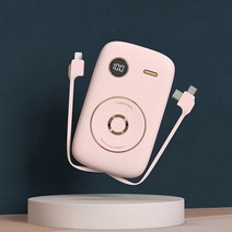 샤오미 리버필 빈티지 보조배터리 10000mAh PD3.0, 핑크