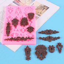 와플 메이커 도넛 57BE 3D Bakeware 도구 Sugarcraft 금형 케이크 빈티, 한개옵션0