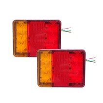 캠핑카 부품 카라반2pcs led 트레일러 테일 라이트 트럭 브레이크 후면 방수 램프 표시기 턴 신호 밴, 12-80v