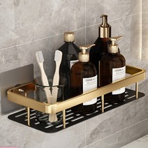 kelake 알루미늄 마그네슘 합금 강력 흡착 욕실선반, 1 개 직사각형